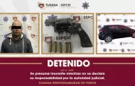 Arrestan agentes de la SSPCM a un hombre en posesi�n de veh�culo con reporte de robo y un arma de fuego